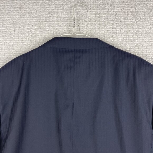 Canali x Harry Rosen Blazer Mens 54R Dark Black / Blue Wool Italy Made - Picture 15 of 16